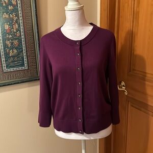 Women's Kate ♠️ plum cardigan Sz L